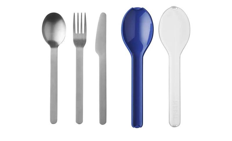 Mepal Besteckset  "To Go"  Ellipse ¦ blau ¦ Edelstahl,Kunststoff ¦ Maße (cm): B: 5,1 H: 2,3 Besteck > Besteck-Sets - Höffner