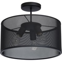Mesh Deckenleuchte Schwarz Metall Wohnzimmer PEER Mesh Deckenleuchte Schwarz Metall Wohnzimmer PEER von Luminex