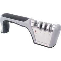 Messerschärfer Profi Messerschleifer Knife Sharpener mit 4 Stufen & Scherenschleifer – Universales Küchengerät, Rollschleifer, Schärfer für