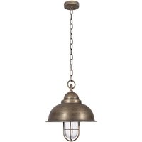 Messinglampe außen IP44 in Bronze antik Maritim von Giovanni Battista