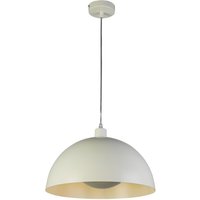 Metall Hängelampe in Creme E27 bis 60 W Ø40 cm rund von 121004