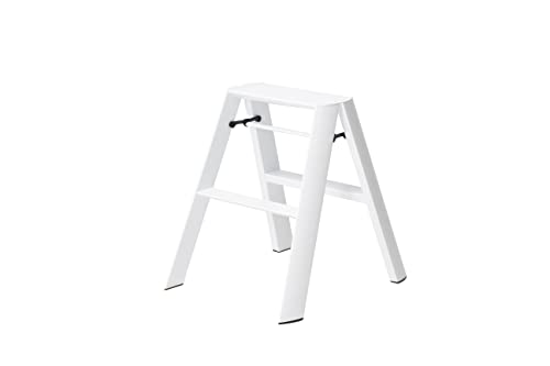 Metaphys - Aluminium Trittleiter Lucano 2-Step - weis von Hasegawa