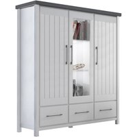 Miami Highboard 081-01 Kiefer massiv Weiss