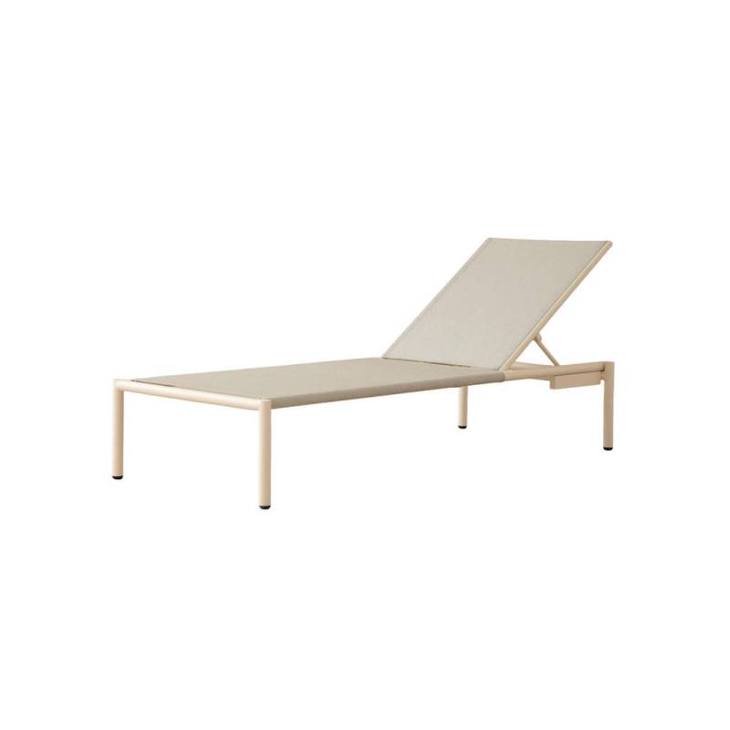 Micadoni OUTDOOR-CHAISELONGUE Weiß