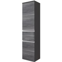 Midischrank 40 AREZZO von Held Möbel Graphit / Eiche rauchsilber