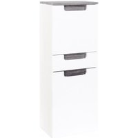 Midischrank 40 Siena von Held Möbel Weiss Hgl / Eiche Rauchsilber