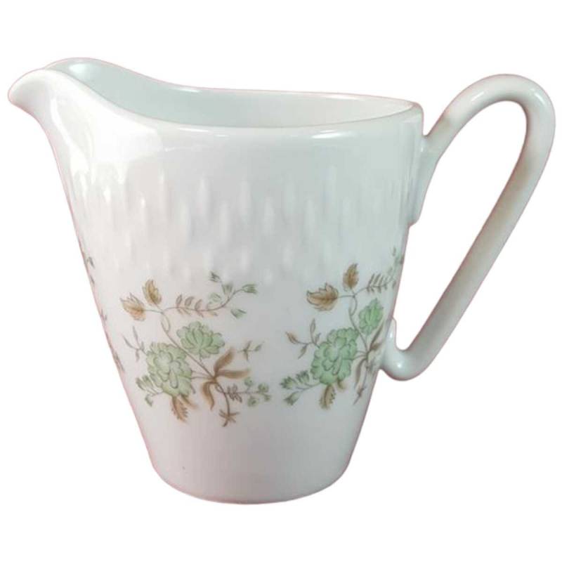 Milchkännchen Goldrand Edelstein Bavaria Blumendekor 24179 gebraucht - sehr gut