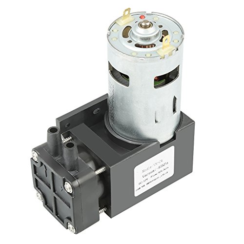 Mini-DC-Luft-Vakuumpumpe, 12V 42W kleine ölfreie Vakuumpumpe -85KPa Fluss 40L / min von GOTOTOP