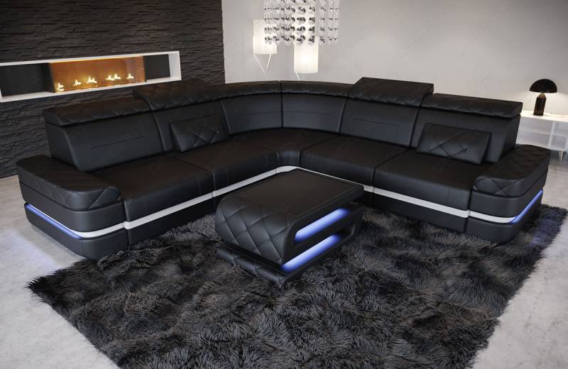 Mini Ecksofa Positano – Leder Sofa für dein Heim