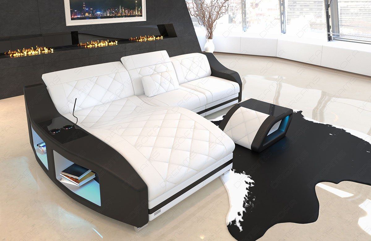 Mini Leder Ecksofa Swing L-Form – Modern & Komfortabel