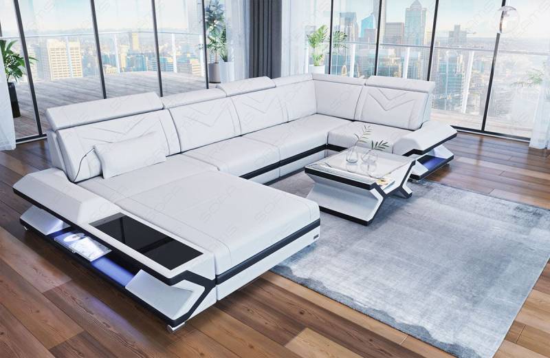 Mini Leder Wohnlandschaft Napoli – Komfort & Design