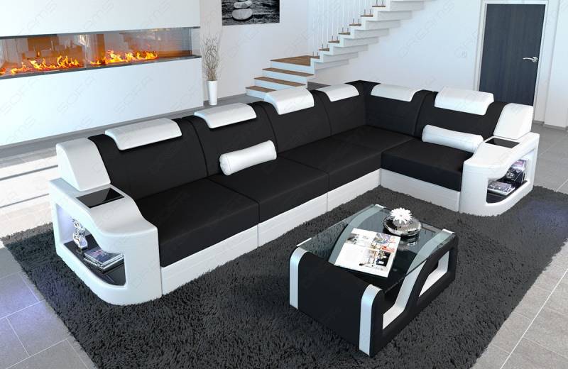 Mini Stoff Eckcouch Padua L-Form