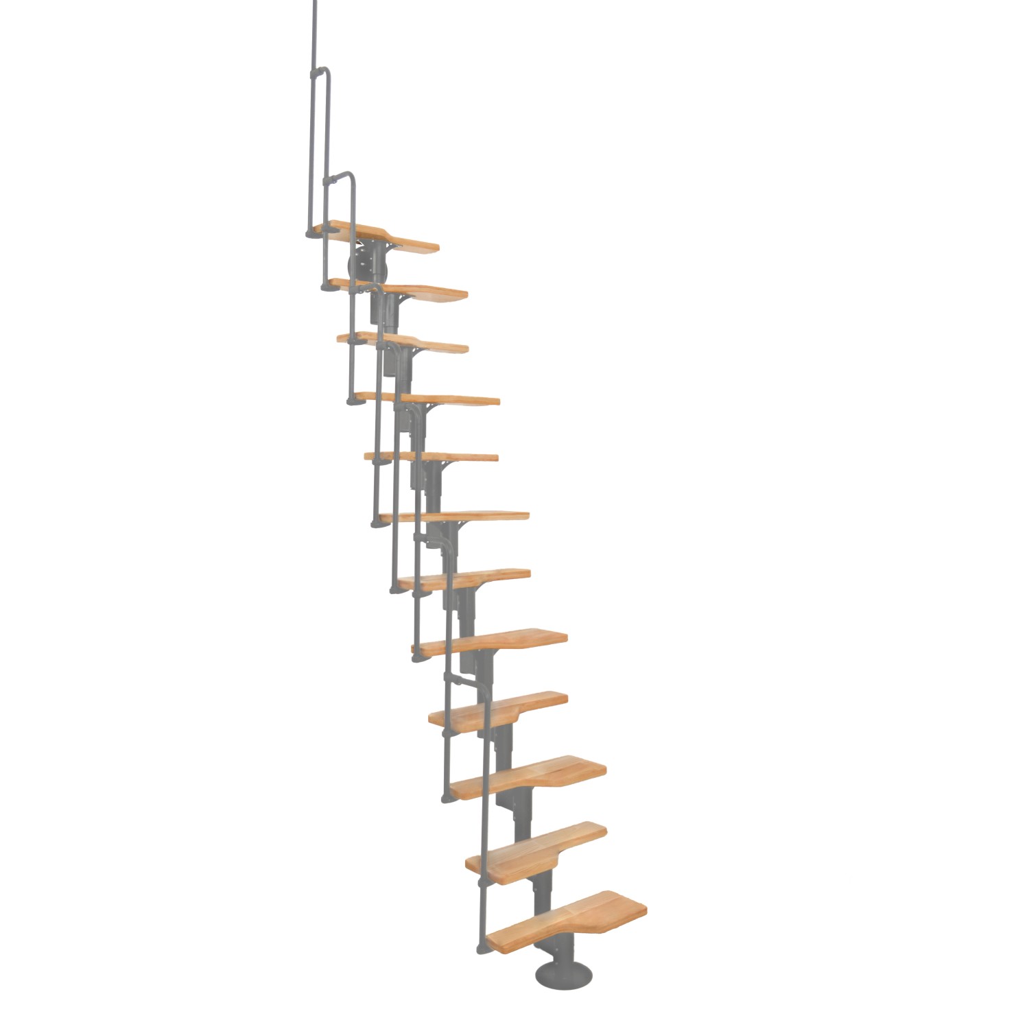 Minka Raumspartreppe Twister Buche Grau Geschosshöhe bis 294 cm von Minka