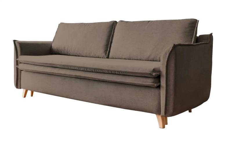 Miuform Einzelsofa mit Schlaffunktion Charming Charlie  ¦ braun ¦ Maße (cm): B: 225 H: 85 Polstermöbel > Sofas > 3-Sitzer - Höffner