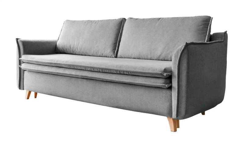 Miuform Einzelsofa mit Schlaffunktion Charming Charlie  ¦ grau ¦ Maße (cm): B: 225 H: 85 Polstermöbel > Sofas > 3-Sitzer - Höffner