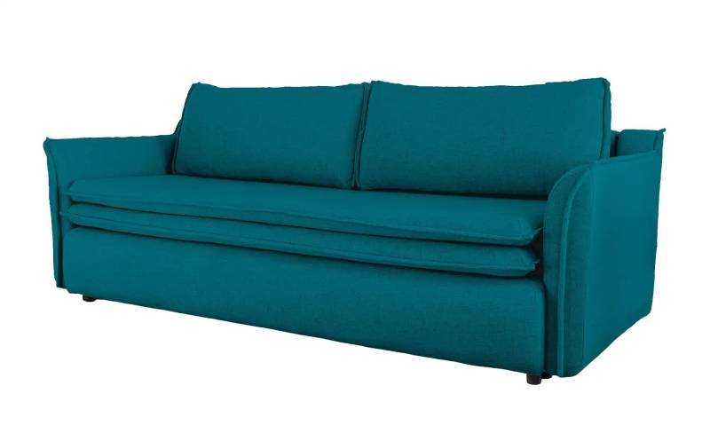 Miuform Einzelsofa mit Schlaffunktion Charming Charlie ¦ türkis/petrol ¦ Maße (cm): B: 225 H: 85 Polstermöbel > Sofas > 3-Sitzer - Höffner