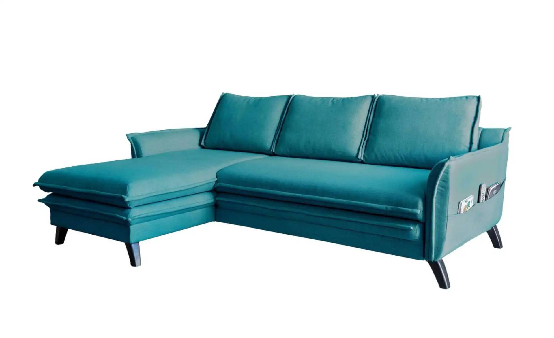 Miuform Ecksofa mit Schlaffunktion  Charming Charlie ¦ türkis/petrol ¦ Maße (cm): B: 228 H: 90 Polstermöbel > Sofas > Ecksofas - Möbel Kraft