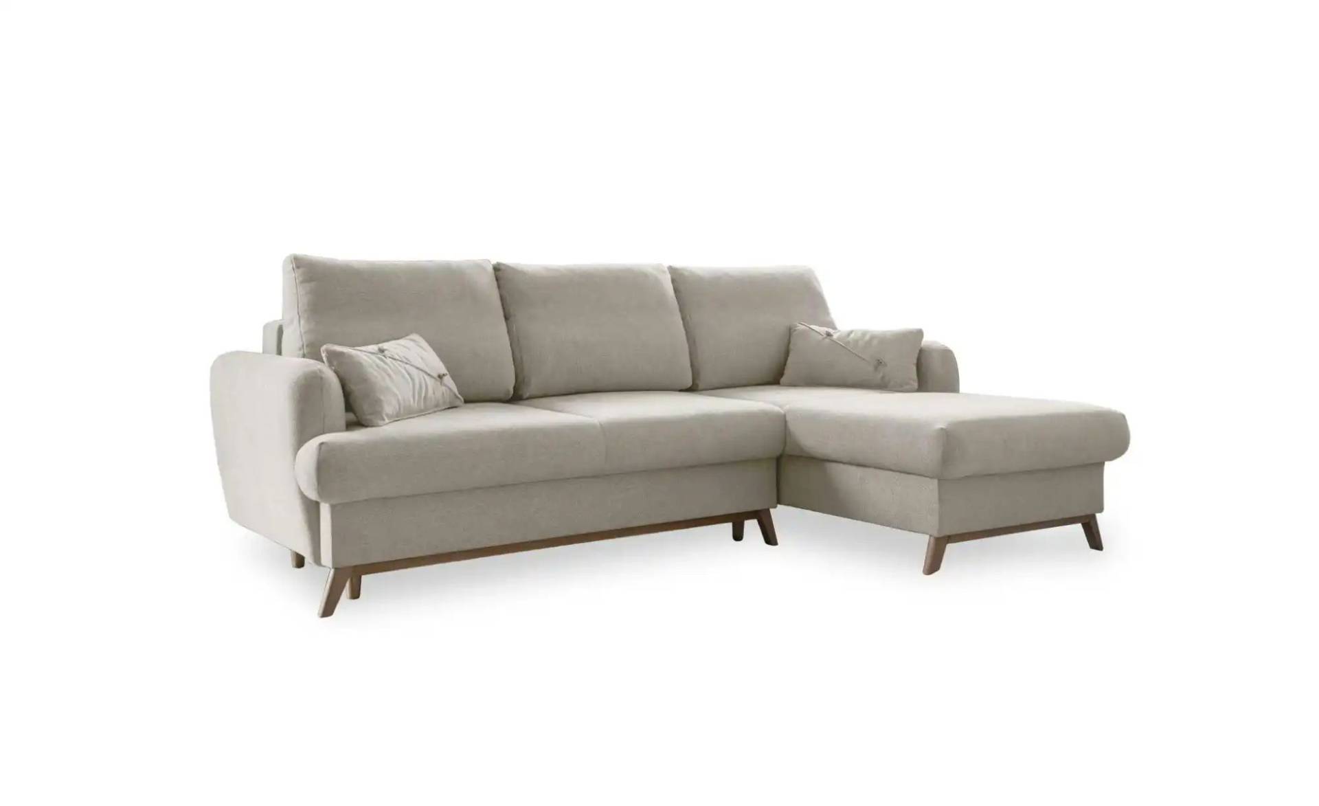 Miuform Ecksofa mit Schlaffunktion Scandic Lagom ¦ beige ¦ Maße (cm): B: 235 H: 90 Polstermöbel > Sofas > Ecksofas - Möbel Kraft