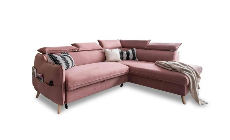 Miuform Ecksofa mit Schlaffunktion   ¦ rosa/pink ¦ Maße (cm): B: 253 H: 95 Polstermöbel > Sofas > Ecksofas - Möbel Kraft