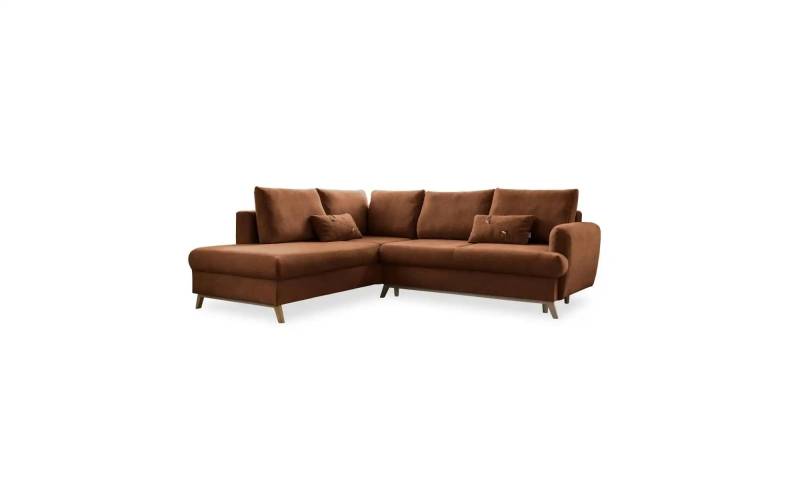 Miuform Ecksofa mit Schlaffuntkion Scandic Lagom ¦ rot ¦ Maße (cm): B: 242 H: 90 Polstermöbel > Sofas > Ecksofas - Höffner