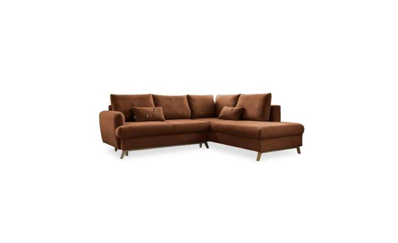Miuform Ecksofa mit Schlaffuntkion Scandic Lagom ¦ rot ¦ Maße (cm): B: 242 H: 90 Polstermöbel > Sofas > Ecksofas - Höffner