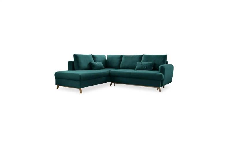 Miuform Ecksofa mit Schlaffunktion   ¦ türkis/petrol ¦ Maße (cm): B: 242 H: 90 Polstermöbel > Sofas > Ecksofas - Möbel Kraft