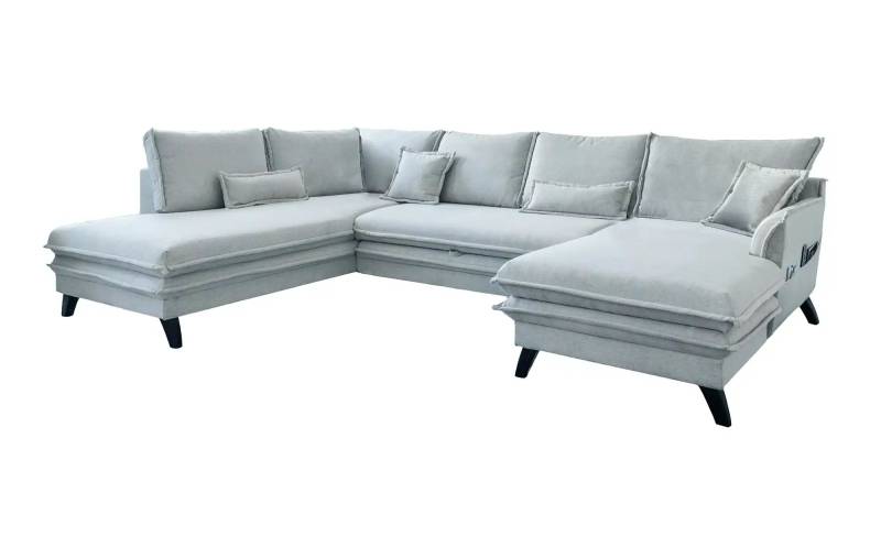 Miuform Wohnlandschaft mit Schlaffunktion Charming Charlie ¦ grau ¦ Maße (cm): B: 302 H: 90 Polstermöbel > Sofas > Schlafsofas - Möbel Kraft