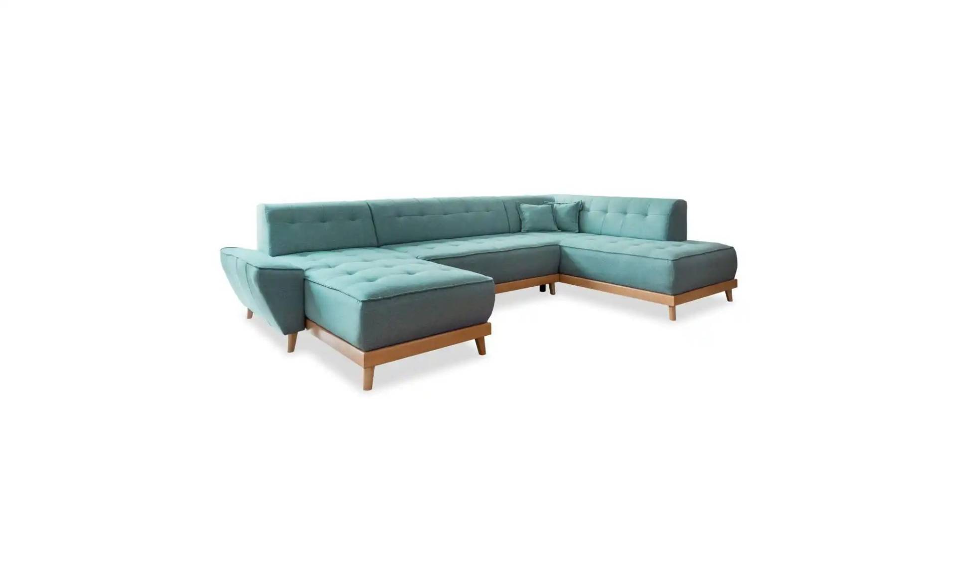 Miuform Wohnlandschaft mit Schlaffunktion Dazzling Daisy ¦ türkis/petrol ¦ Maße (cm): B: 330 H: 77 Polstermöbel > Sofas > Schlafsofas - Möbel Kraft