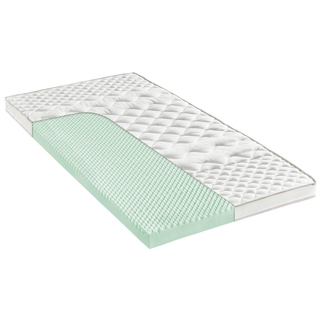 Modante Topper, Weiß, Textil, H2, Füllung: Polyester, 80x200 cm, Oeko-Tex® Standard 100, Härtegradauswahl, Bezug abnehmbar/waschbar, für Hausstauballergiker geeignet, bessere Druckentlastung durch Noppenstruktur, Fixierbänder an den Ecken, alternative Größen erhältlich, rundum abnehmbar, Schlafzimmer, Matratzen Shop, Matratzenzubehör, Topper von Modante