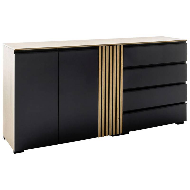 Moderano SIDEBOARD Anthrazit, Wildeiche
