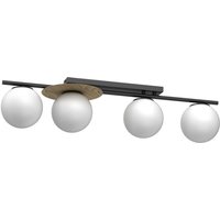 Moderne Deckenlampe Glas Metall L:89 cm E27 gemütlich von Luminex