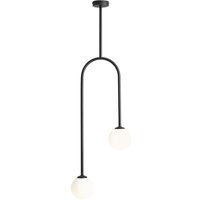 Moderne Deckenleuchte Glas Metall Schwarz E14 blendarm Moderne Deckenleuchte Glas Metall Schwarz E14 blendarm von ALDEX
