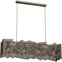 Moderne Hängelampe in Gold Metall L:90 cm E27 dekorativ von Luminex