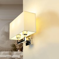 Moderne Wandleuchte 2-flammig Stoffschirm Moderne Wandleuchte 2-flammig Stoffschirm von Easylight