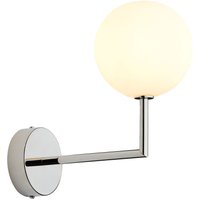 Moderne Wandleuchte G9 Glas Nickel Kugelschirm blendarm von Zaklad Wielobranzowy Export-Import-Jupiter