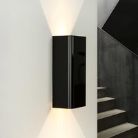 Moderne Wandleuchte Schwarz Hochglanz GU10 Up Down Moderne Wandleuchte Schwarz Hochglanz GU10 Up Down von Easylight