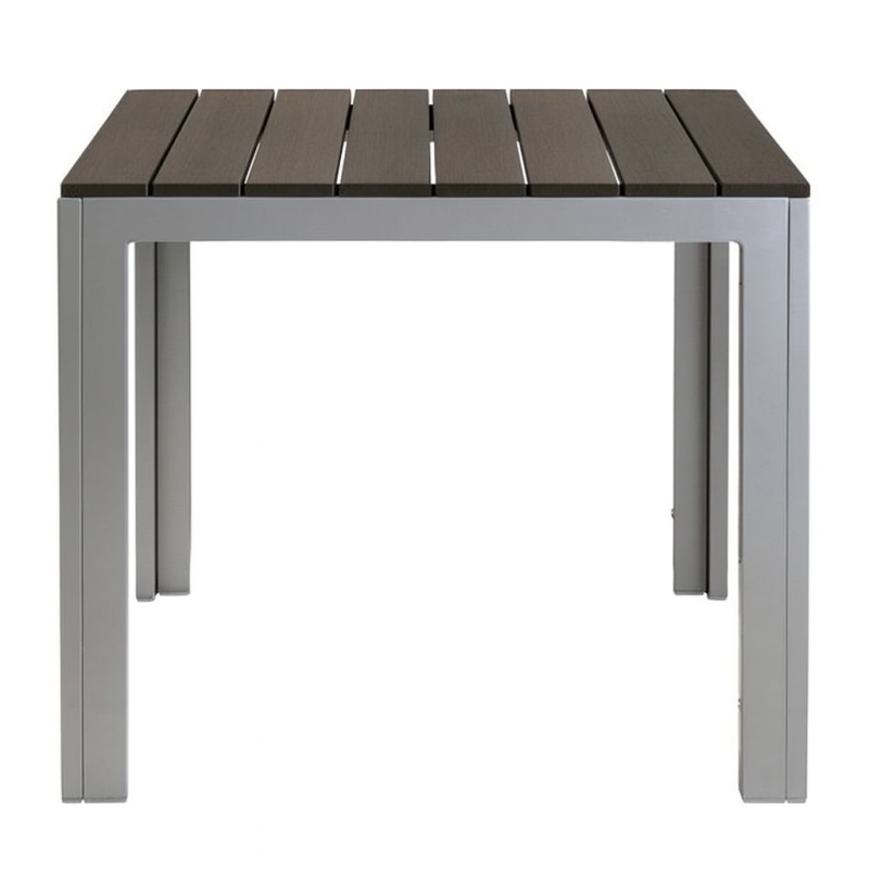 Moderner Gartentisch 80 x 80 Grau