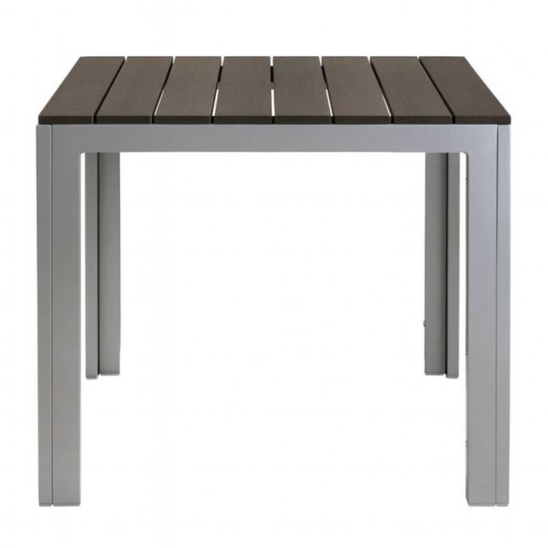 Moderner Gartentisch 80 x 80 Grau