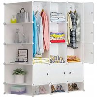 Modular Wardrobe Drawers Kleiderbügel Regale Geräumig Kleidung Schuhe