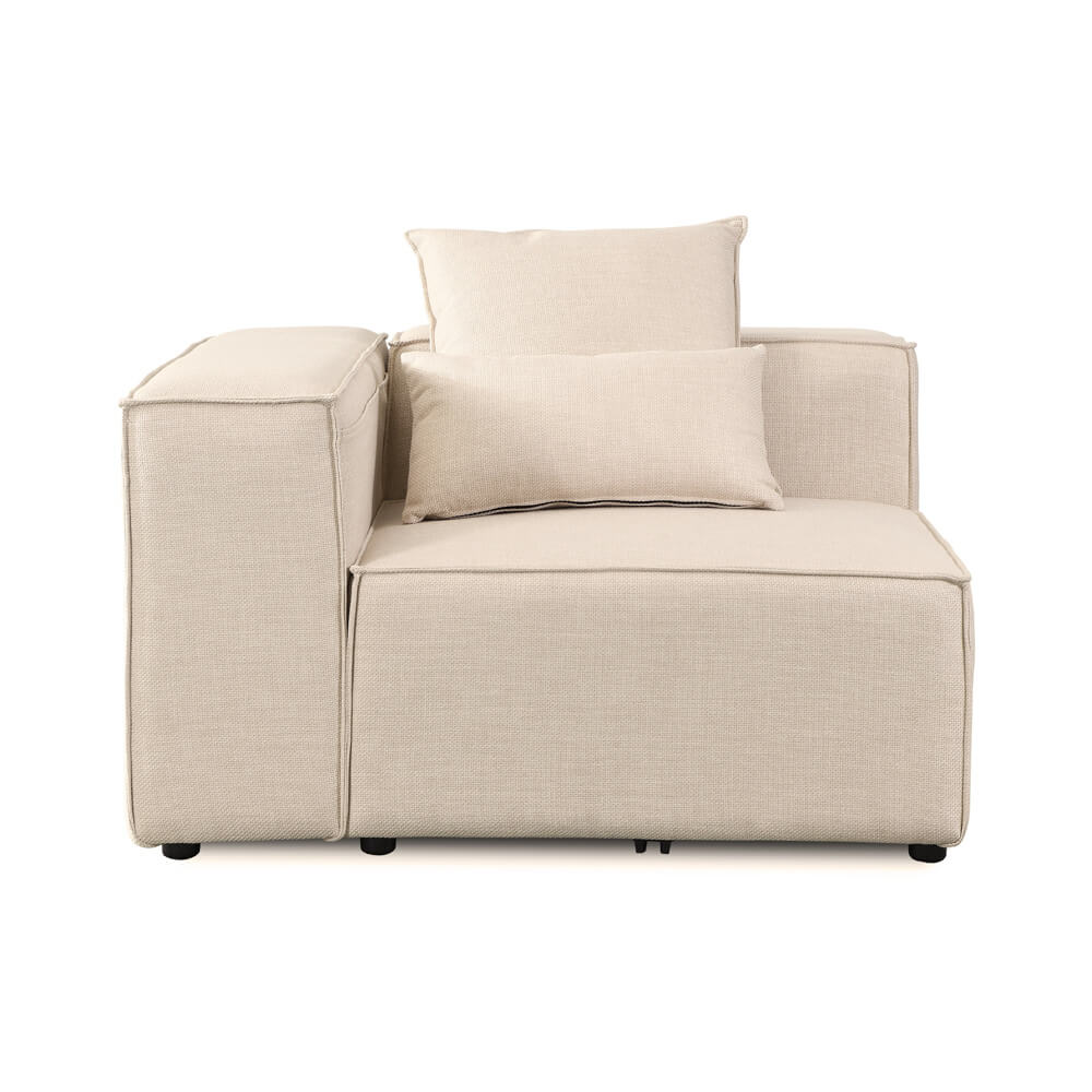 Modulares Sofa VERONA Linkes Ecksofa - Beige