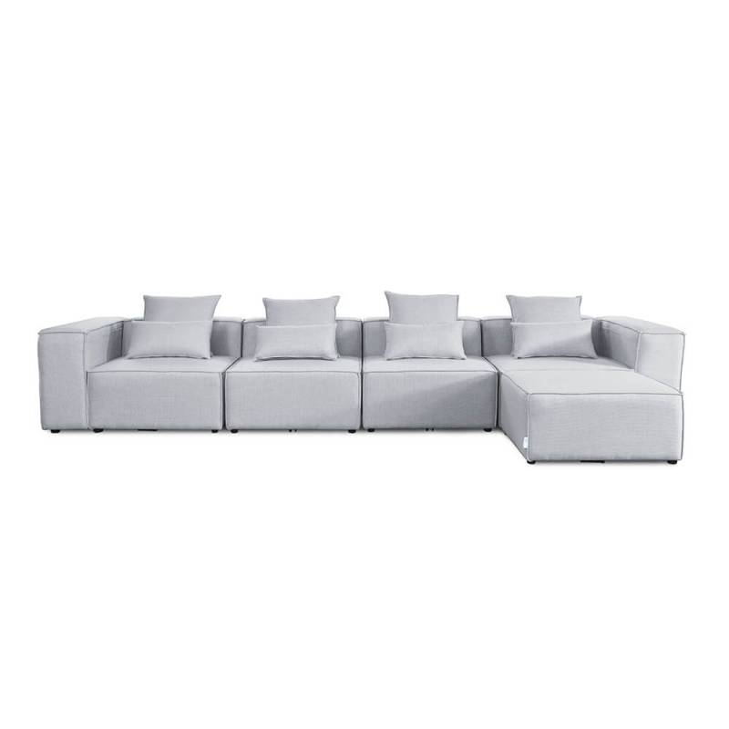 Modulares Sofa VERONA - XL Hellgrau