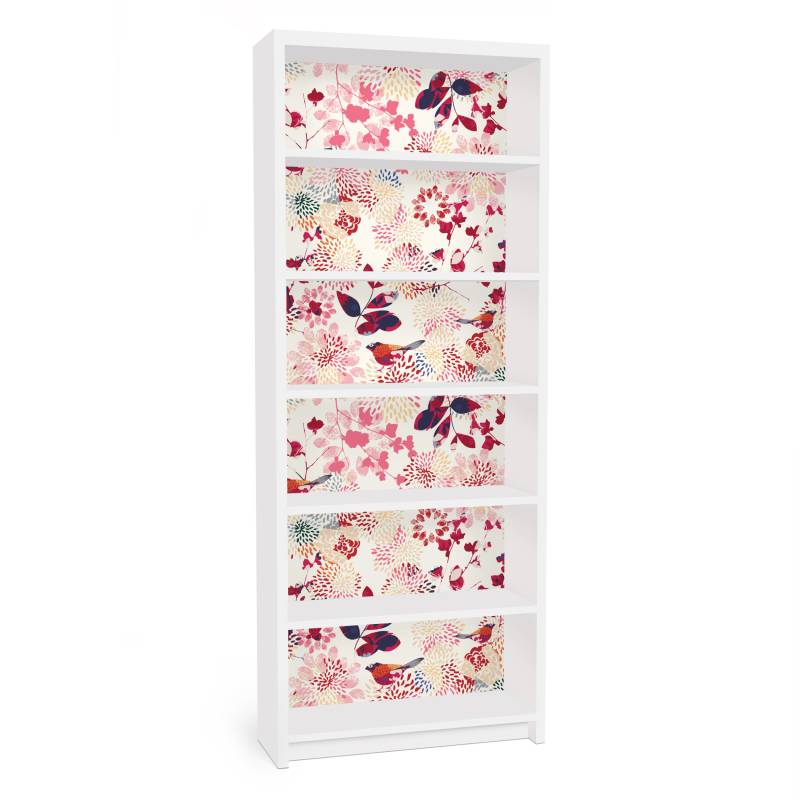 Möbelfolie für IKEA Billy Fancy Birds