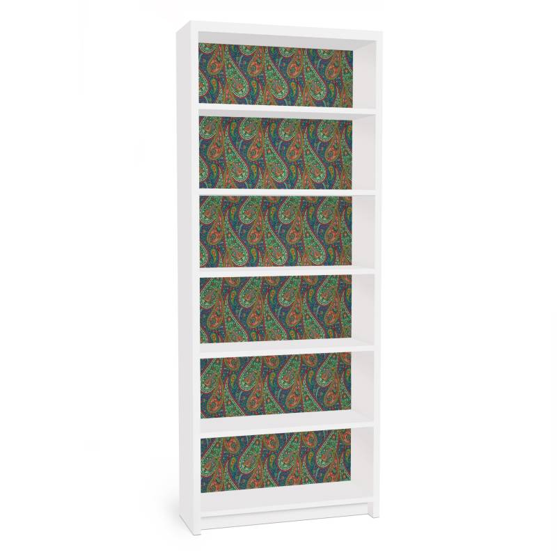 Möbelfolie für IKEA Billy Filigranes Paisley Design