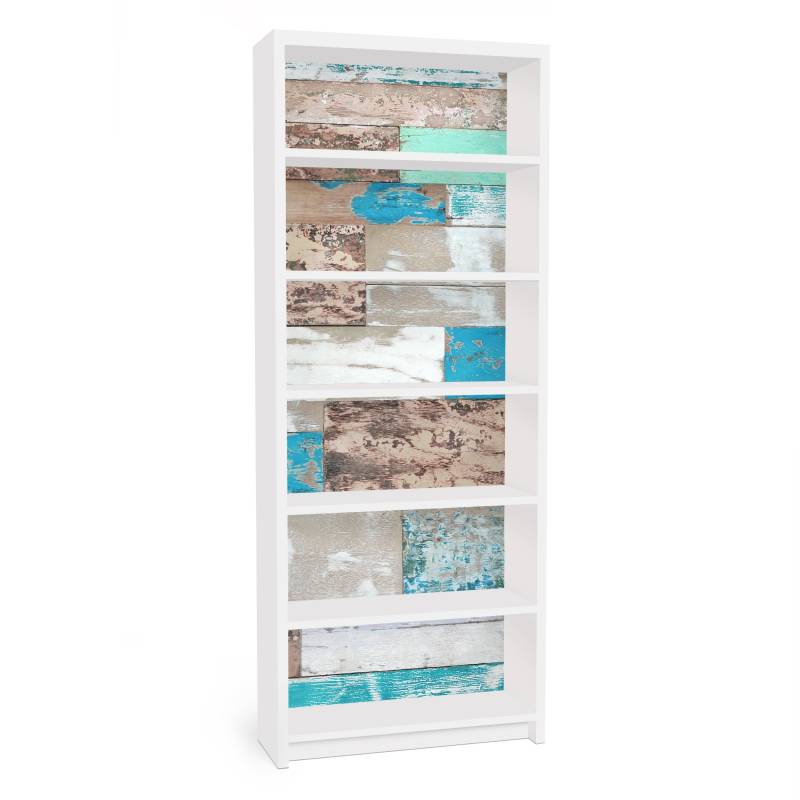 Möbelfolie für IKEA Billy Maritime Planks