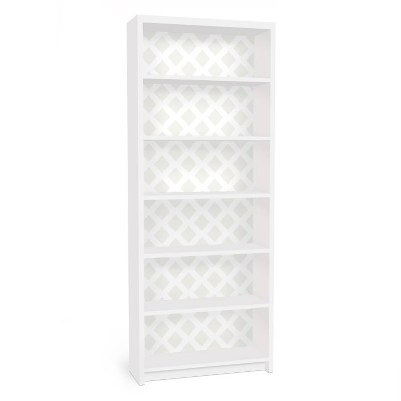 Möbelfolie für IKEA Billy Rautengitter hellbeige