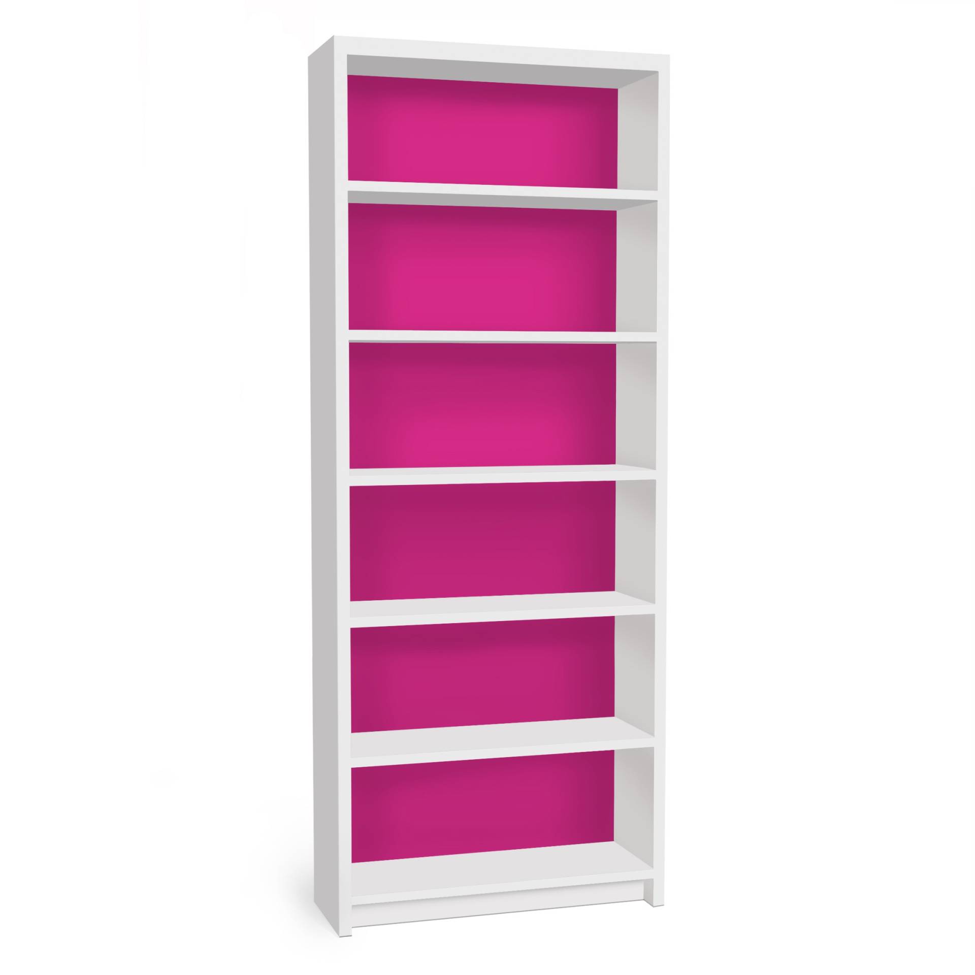 Möbelfolie für IKEA Billy Regal Colour Pink