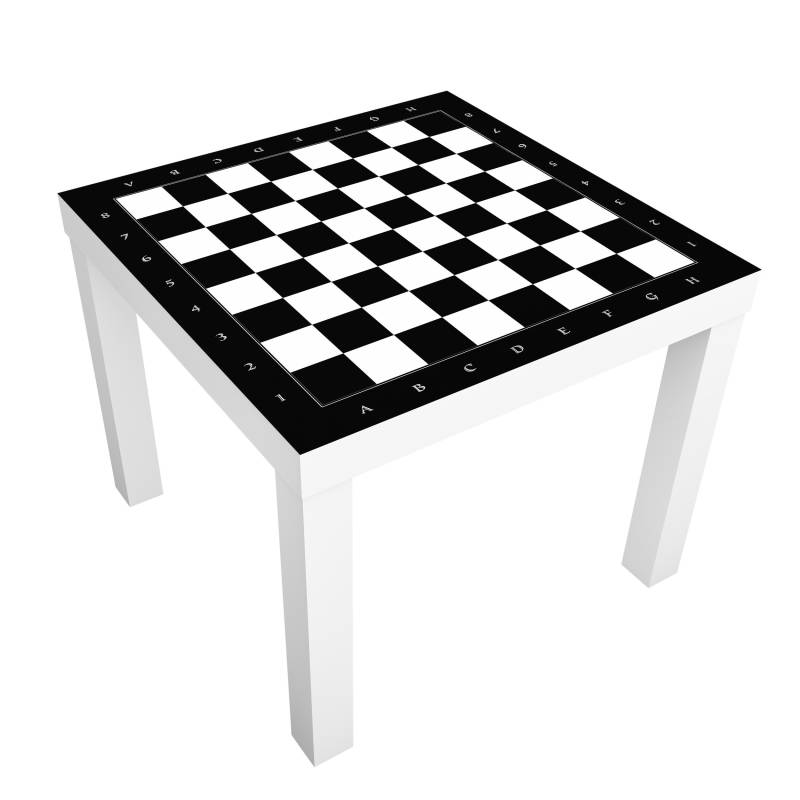 Möbelfolie für IKEA Lack Tisch 55 x 55 cm No.YK41 Schachbrett
