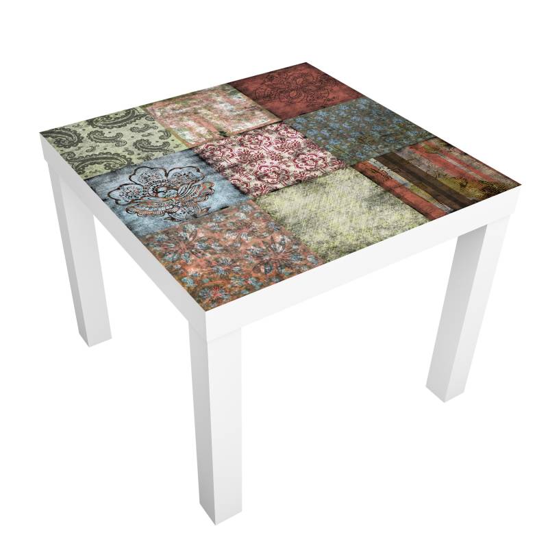 Möbelfolie für IKEA Lack Tisch 55 x 55 cm Old Patterns