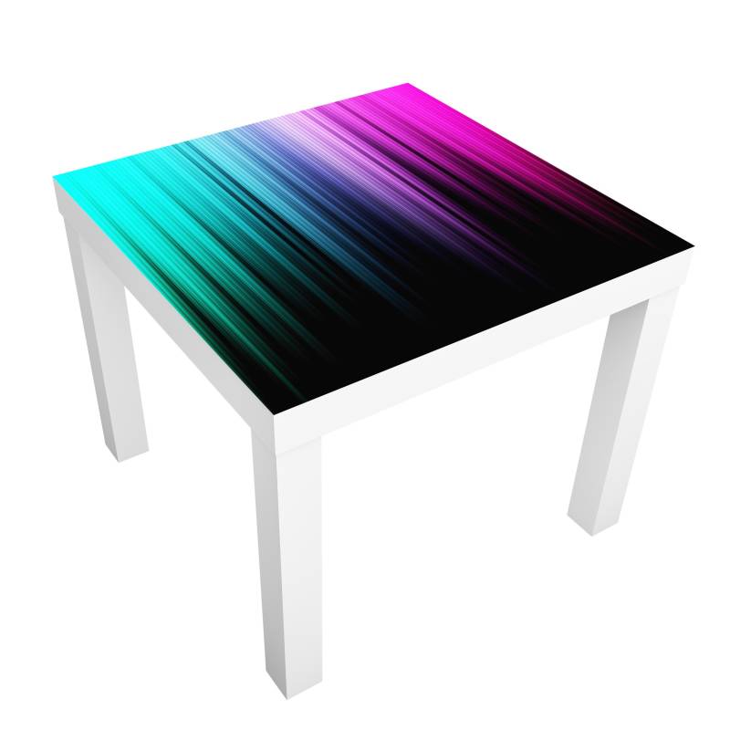 Möbelfolie für IKEA Lack Tisch 55 x 55 cm Rainbow Display