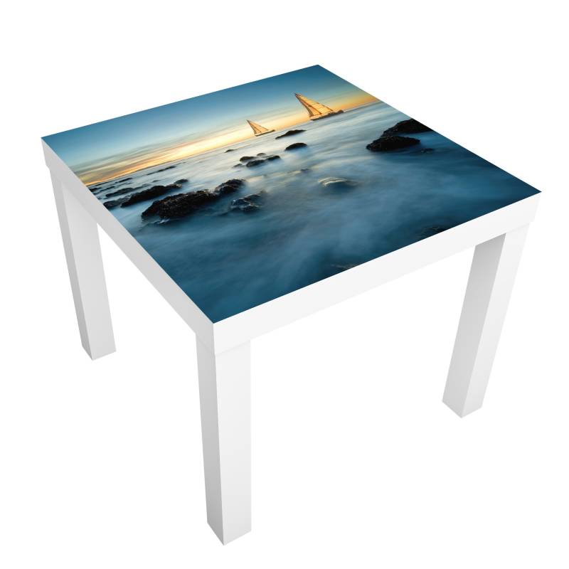 Möbelfolie für IKEA Lack Tisch 55 x 55 cm Segelschiffe im Ozean